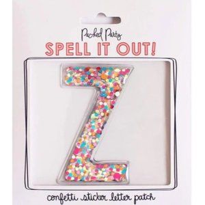 Packed Party Letter Z Stick To It Confetti Letters Multicolor